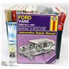 Image 1 : BOX OF OLD CAR REPAIR MANUALS