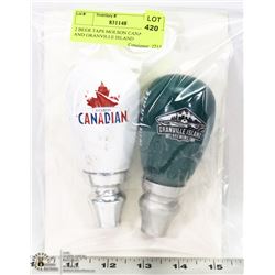 2 BEER TAPS MOLSON CANADIAN AND GRANVILLE ISLAND