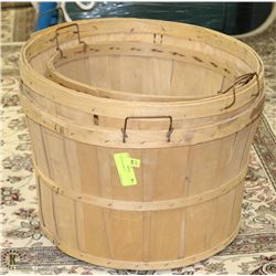 3 WOVEN APPLE BASKETS