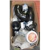 Image 1 : BOX OF PLUMBING  PARTS BOTH METAL & PLASTIC