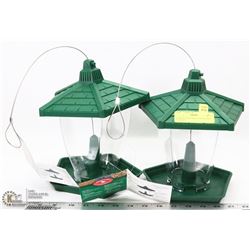 PAIR OF NEW CHALET WILD BIRD FEEDERS