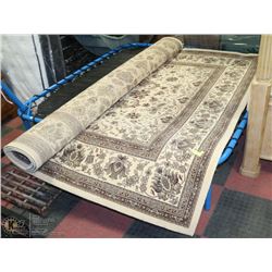 KORHONI BEIGE FLORAL THEMED CARPET 7'10" X 11'2"