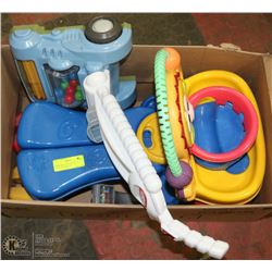 FISHER PRICE YELLOW & BLUE HAPPY FACE RIDE ON