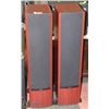 Image 1 : PAIR OF RED STAINED BOSTON VR2 REFERENCE SPEAKERS