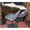 Image 1 : KITCHEN TABLE WITH 4 MODERN CHAIRS 48X38X30