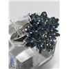 Image 2 : 2) STERLING SILVER SAPPHIRE RING SIZE 7.25