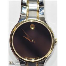 5) MOVADO 2-TONE WATCH W/ SAPPHIRE CRYSTAL