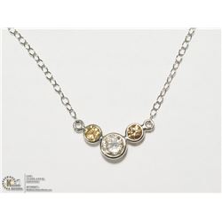 14) 10/14KT GOLD DIAMOND PENDANT NECKLACE