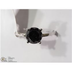 16) 10KT BLACK DIAMOND RING SIZE 6.25