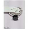 Image 2 : 16) 10KT BLACK DIAMOND RING SIZE 6.25