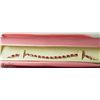 Image 3 : 17) STERLING SILVER ENHANCED RUBY BRACELET