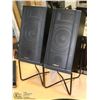 Image 1 : PAIR OF KLIPSCH BOOKSHELF SPEAKERS WITH STANDS