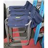 Image 1 : LOT OF 4 DIRECTOR STYLE CAMPING CHAIRS