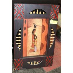 SUDAN AFRICAN WALL ART - 22"X14"