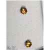 Image 1 : 38) 14KT GOLD YELLOW SAPPHIRE EARRINGS
