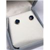 Image 3 : 46) 10KT GOLD SAPPHIRE EARRINGS