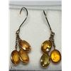 Image 1 : 49) 14KT GOLD YELLOW SAPPHIRE EARRINGS