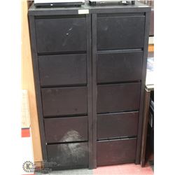 PAIR OF 5 DRAWER LINGERIE CHESTS