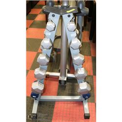WEIGHT RACK WITH DUMBELLS - ON CHOICE
