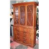 Image 1 : ANTIQUE CHINA CABINET WITH DOMED GLASS DOORS