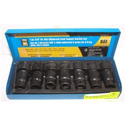 7PC 3/8" DR SAE UNIVERSAL JOINT IMPACT SOCKET SET