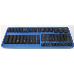 POWERFIST 46PC METRIC IMPACT SOCKET SET,(20PC 3/8"