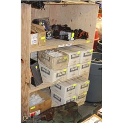 LARGE PLYWOOD CONSTRUCTED MOBILE 3-TIER CABINETS