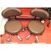 Image 1 : GROUP OF 2 BROWN LEATHERETTE PEDICURE CHAIRS