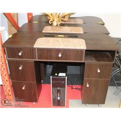 GROUP OF 3 HAIR DRESSER STATIONS  45 X 18 X 32