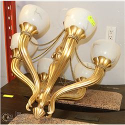 GOLD TONE CHANDELIER