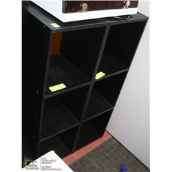 GROUP OF 2 BLACK CABINETS