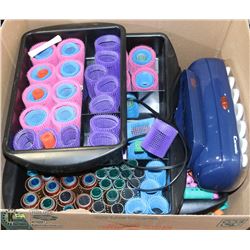 SALON BOX WITH CURLERS