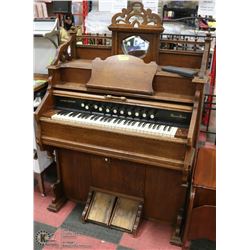 ANTIQUE LATE 1800S TO EARLY 1900S EATON PUMP ORGAN