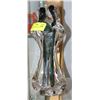 Image 1 : GLASS FIGURINE OF COUPLE. 11"TALL