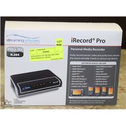 STREAMING NETWORK IRECORD PRO-PERSONAL MEDIA