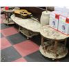 Image 1 : 3PC ESTATE MARBLE TABLE SET