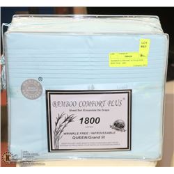 BAMBOO COMFORT PLUS QUEEN  SIZE TEAL  1800