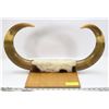Image 1 : 50" CIRCUMFERENCE MOUNTED BULL HORN