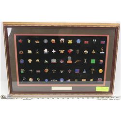 COMPLETE BIRKS FRAMED & MATTED PIN SET COLLECTION