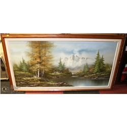 XL FRAMED LANDSCAPE ON CANVAS  54 X 30