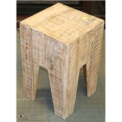 RUSTIC WOOD PLANT STAND 13 X 13 X 20