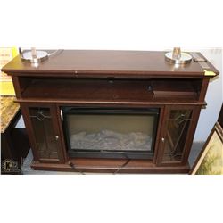 FIREPLACE MANTLE & INSERT. COMES WITH REMOTE