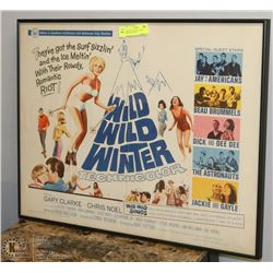 1960’S ROCK AND ROLL MOVIE POSTER WILD WILD 28X22