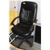 Image 1 : BLACK LEATHERETTE OFFICE CHAIR