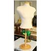 Image 1 : FEMALE BLOUSE FORM ON ADJUSTABLE WOOD STAND.