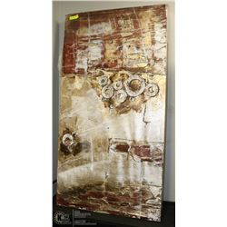 PAIR OF LARGE SHOWHOME CANVAS PICTURES 31 X 59