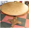 Image 1 : ROUND WOODEN TABLE - 36"