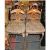 Image 1 : GROUP OF 4 WOOD & METAL BAR STOOLS