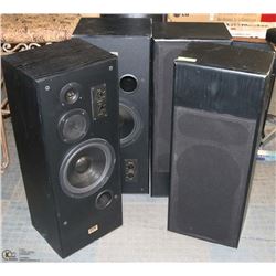 LOT OF 4 VIVID TOWER SPEAKERS