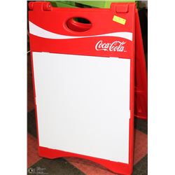COCA COLA SIDEWALK ADVERTISING BOARD
